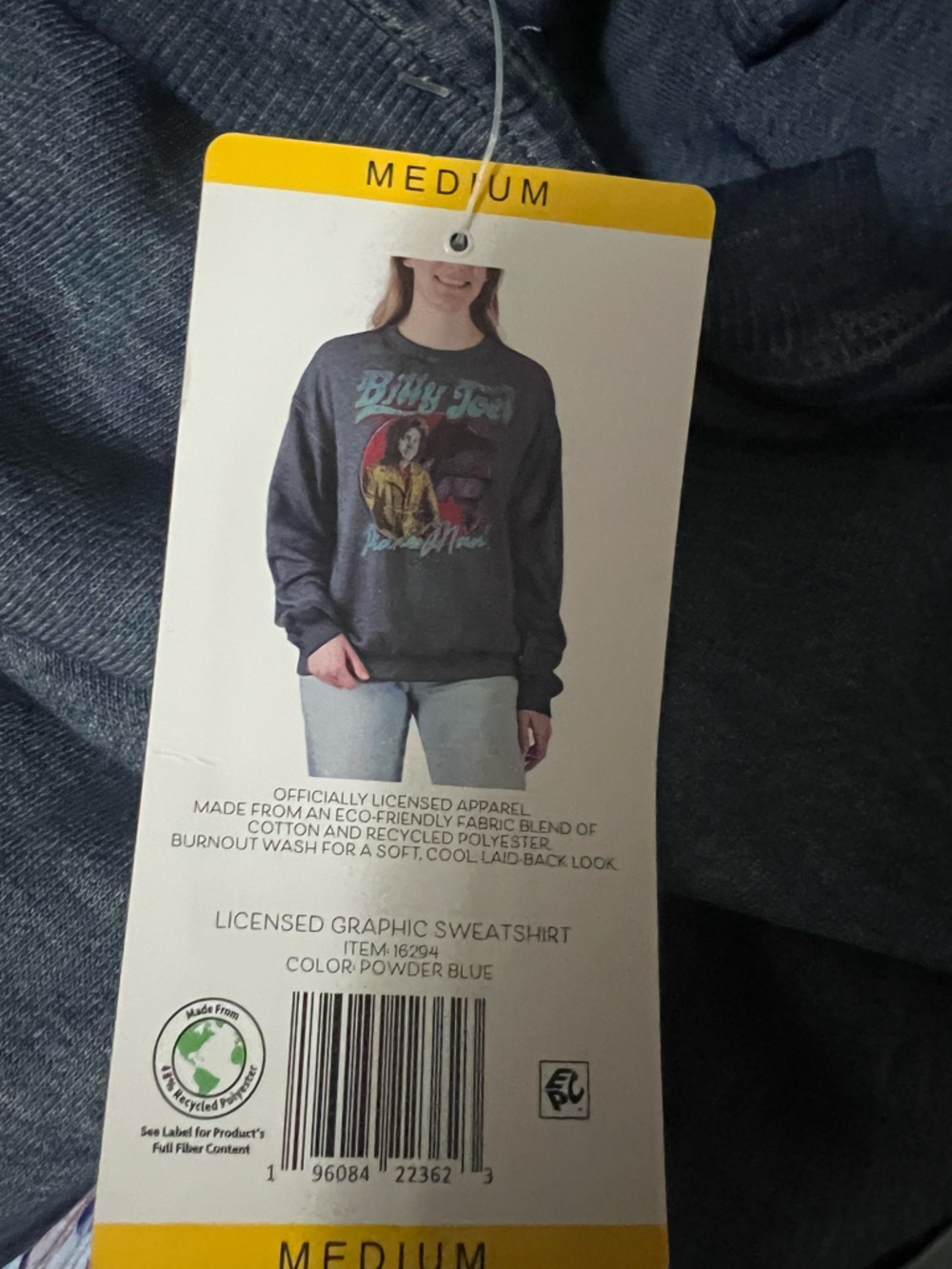 Licensed Women's Billy Joel Graphic Sweatshirt NWT sz XL - Picture 10 of 10